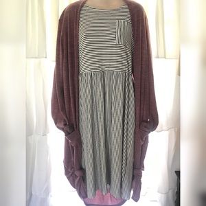 •brand new• boutique midi stripe dress